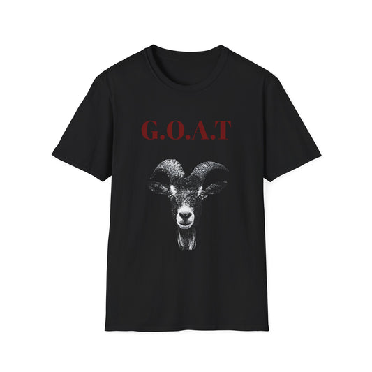 G.O.A.T. Unisex Softstyle T-Shirt - Funny Graphic Tee, Casual Wear, Gift for Goat Lovers, Birthday Gift, Animal Lover Shirt